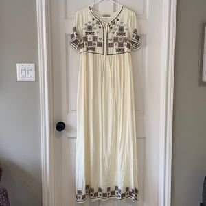 Roolee embroidered maxi dress